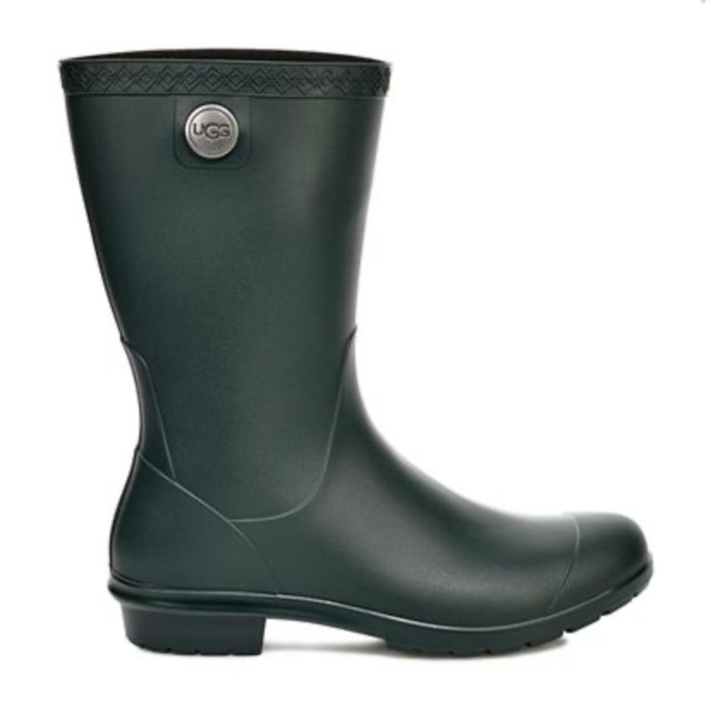 UGG Sienna Matte Olive Rain Boots Size 9